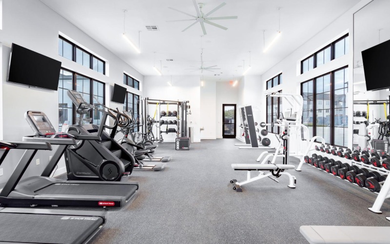 Fitness center at Citizen House East Lake apartments for rent in East Austin